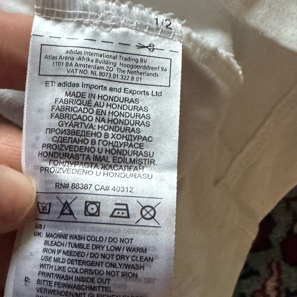 Adidas box logo  Long Sleeve Tee with Graphic Design - Picture 5 of 8